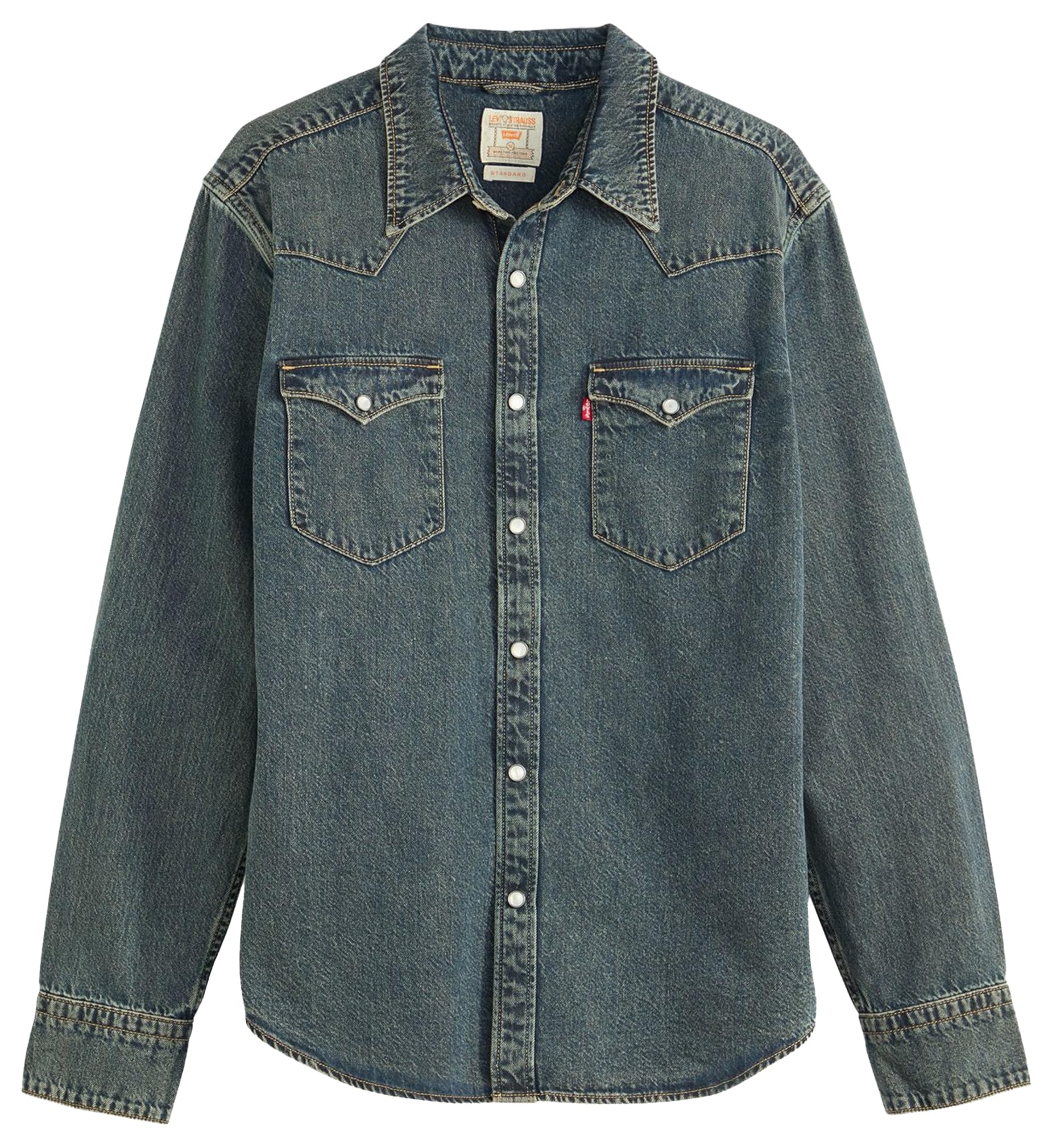 Levi's Męska koszula Barstow Western Standard, Freeport Brown Weft, XL