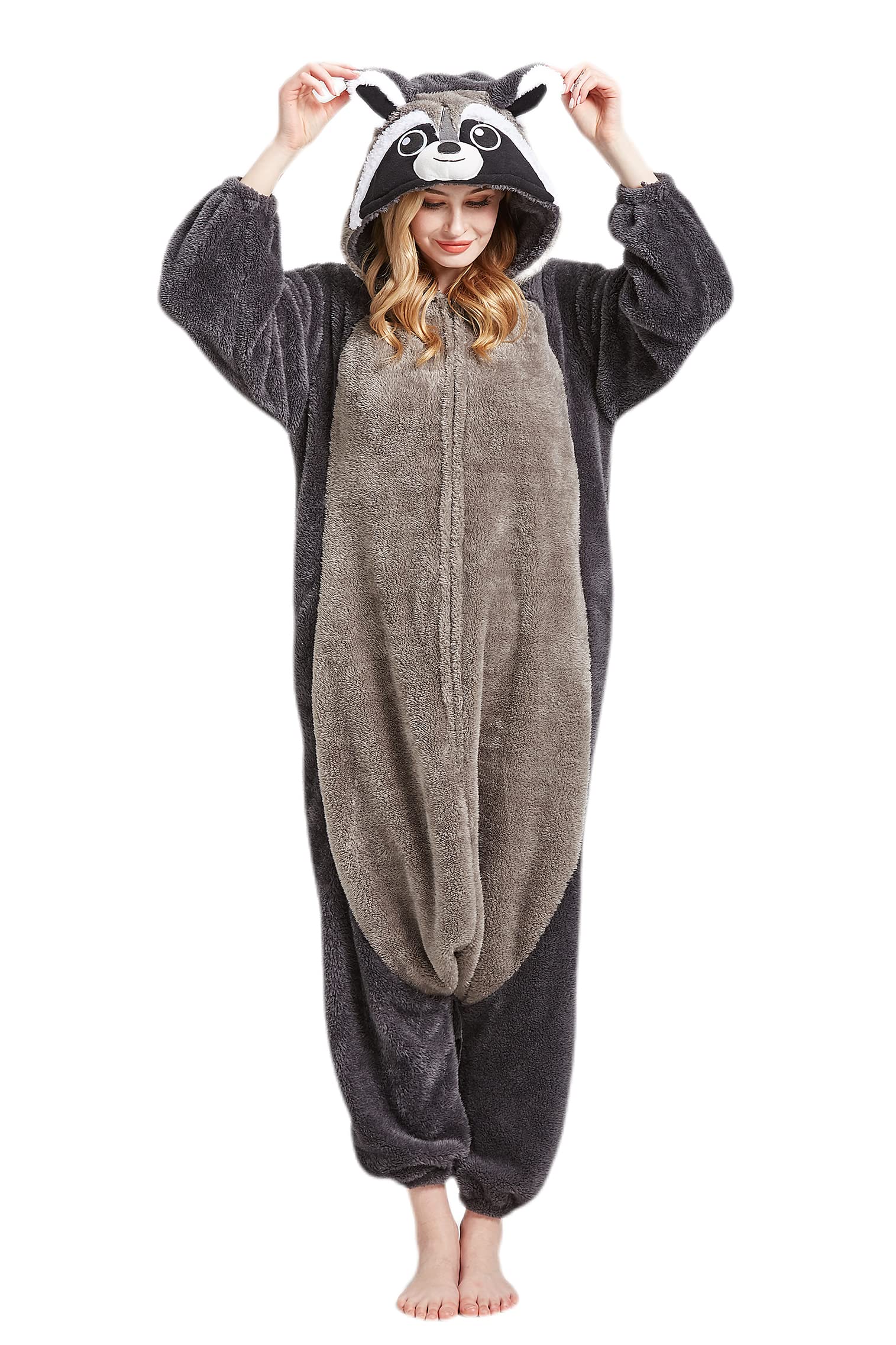 Mono de Animal Adulto,Pijama de Halloween para Disfraz de Cosplay de Animales para Hombres y Mujeres, Ropa de Dormir Unisex de Una Pieza para el Hogar