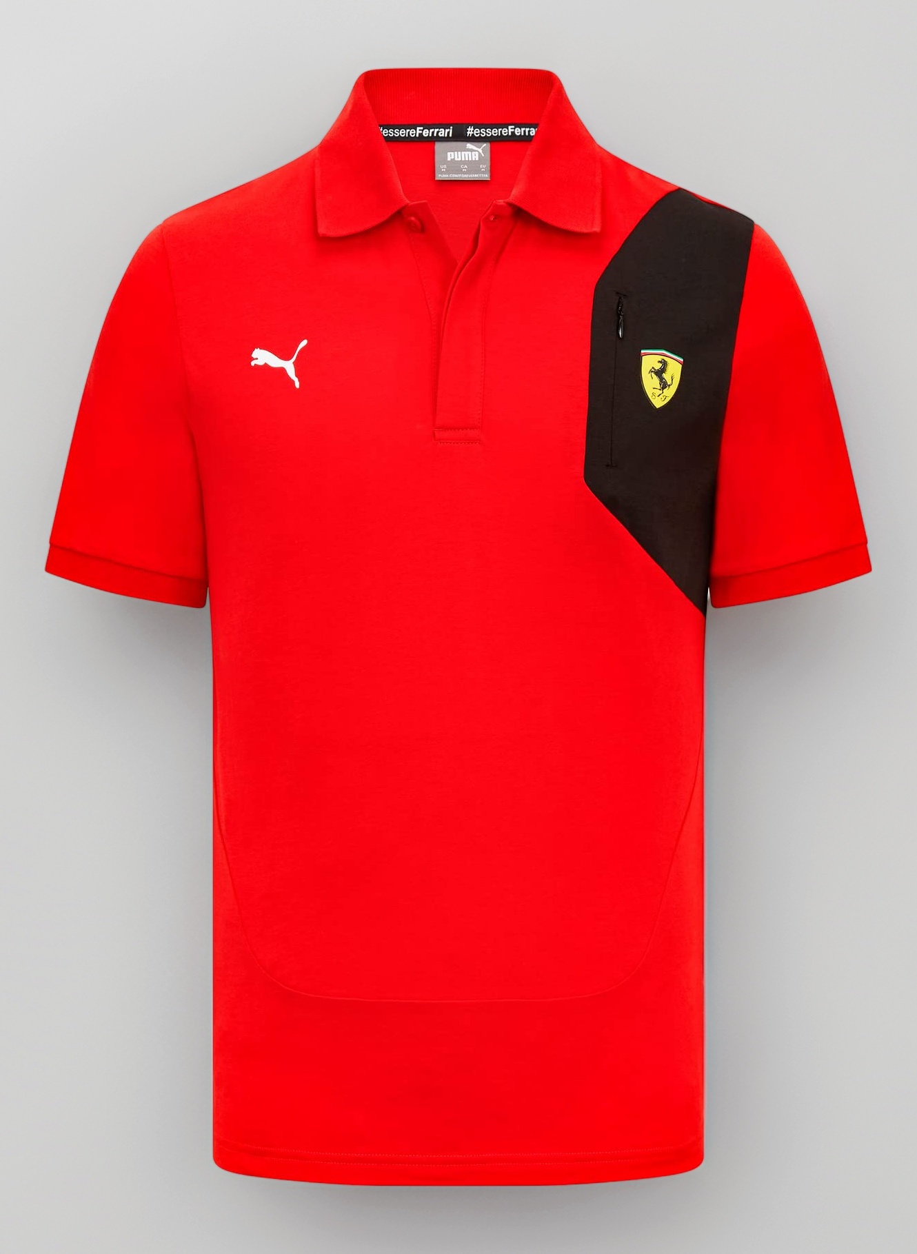 PUMA Ferrari F1, Classic Polo, 100 Percent Cotton Jersey, Red, Adult, Official Merchandise (Large)