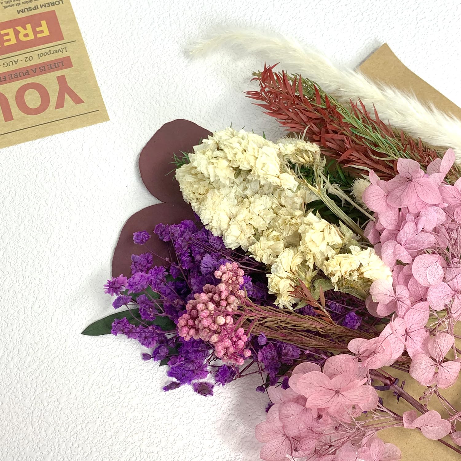 RUGBOL Dried Purple Lavender Flowers for Decoration Dried Flowers, Floral Decoration, Purple, 160 x 200 cm - Image 3