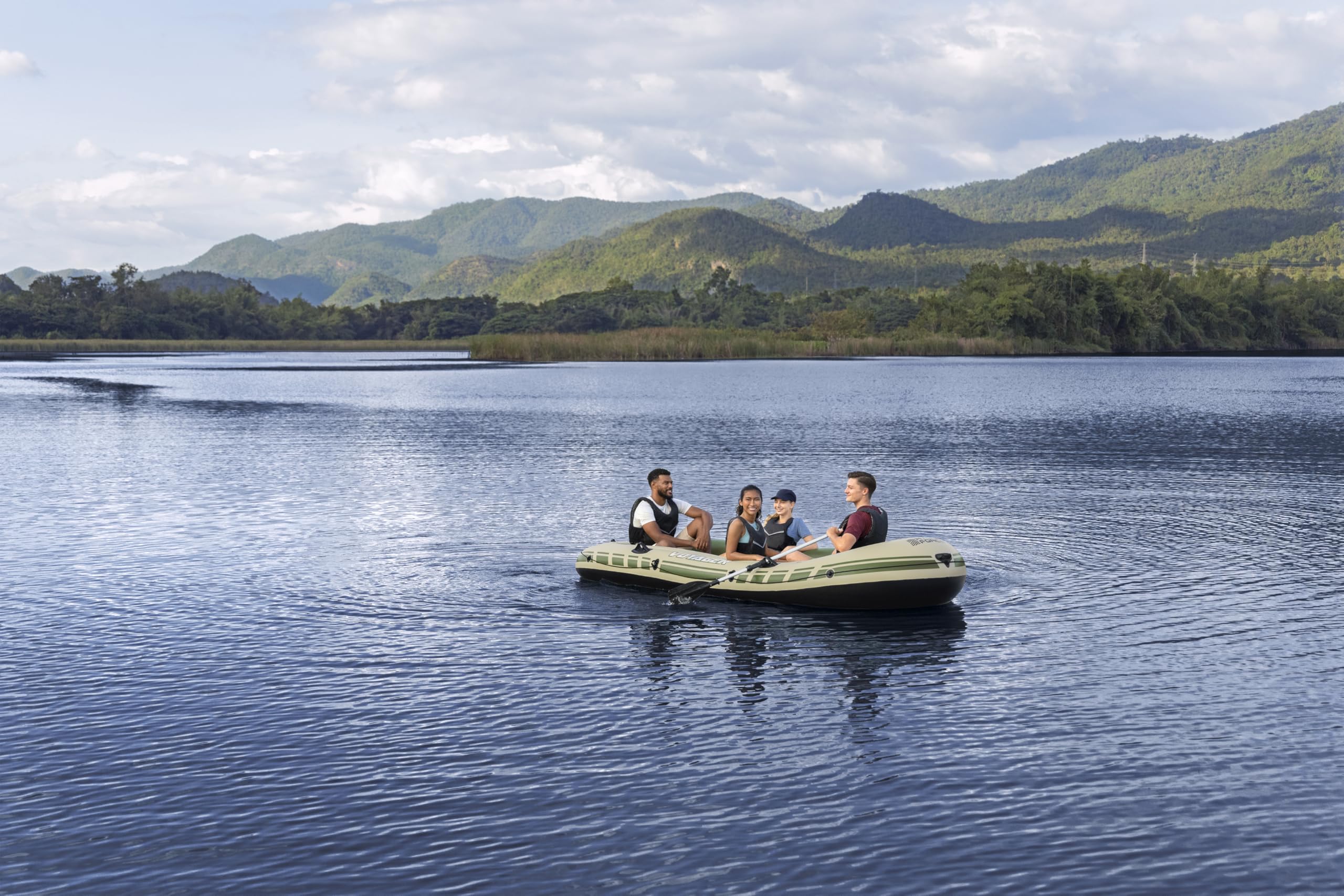 Bestway Hydro-Force Voyager X4 ponton kompletny zestaw, 350 x 145 x 49 cm