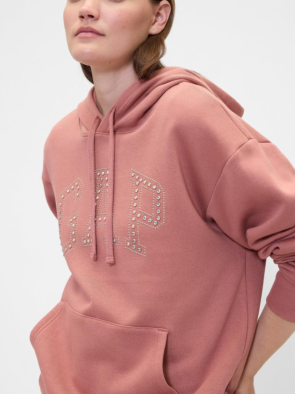 GAP Women's Logo Hoodie Hooded Pull-on Sweatshirt