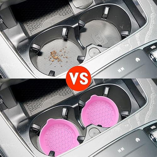 Miniatura 3 de Amooca Portavasos universales para automóvil, impermeables, antideslizantes, a prueba de derrames, accesorios para el interior del automóvil,