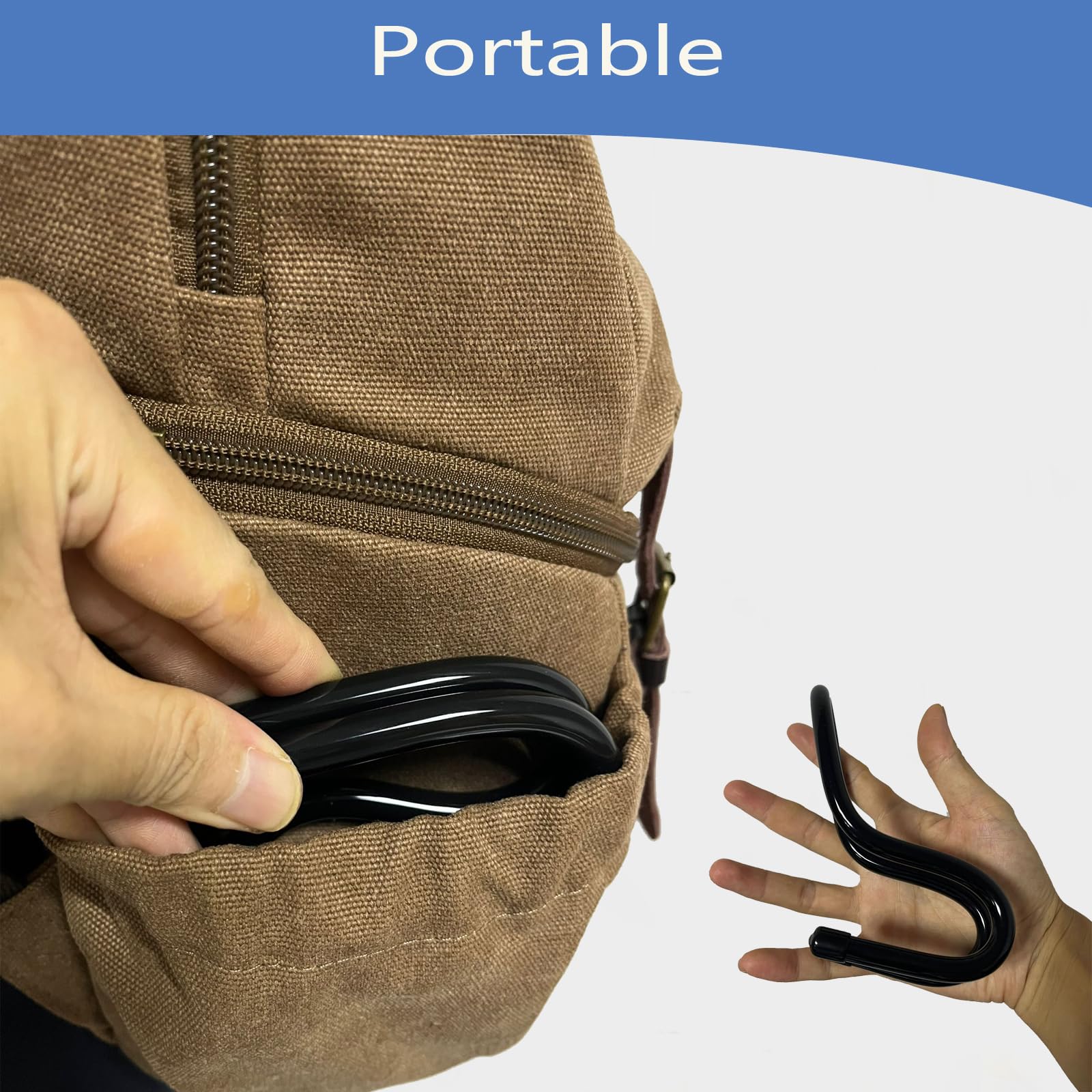 Gancio portatile per treppiede per fotocamera, impedisce allo zaino di toccare il terreno, ganci flessibili per appendere il treppiedi adatti alla maggior parte dei treppiedi
