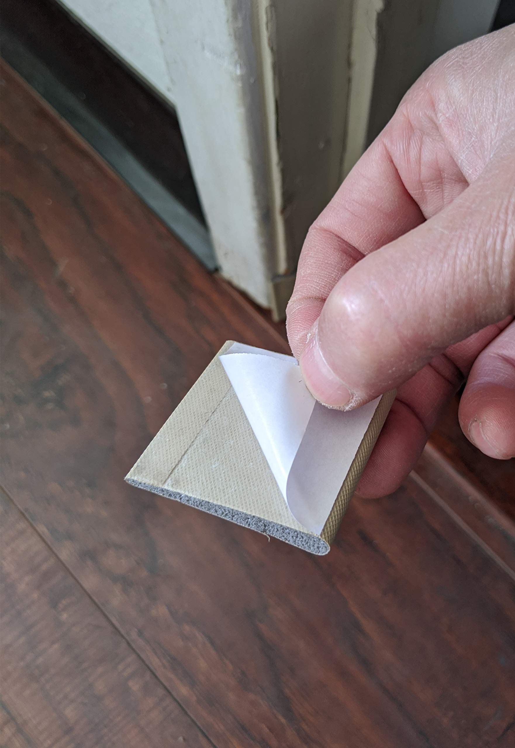 Door Corner Seal Pads - Self Adhesive Foam Weather Stripping For Bottom Of Exterior Doors