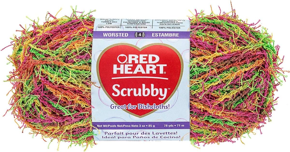 Red Heart Tropical Scrubby Yarn 12/Pk 12 Pack