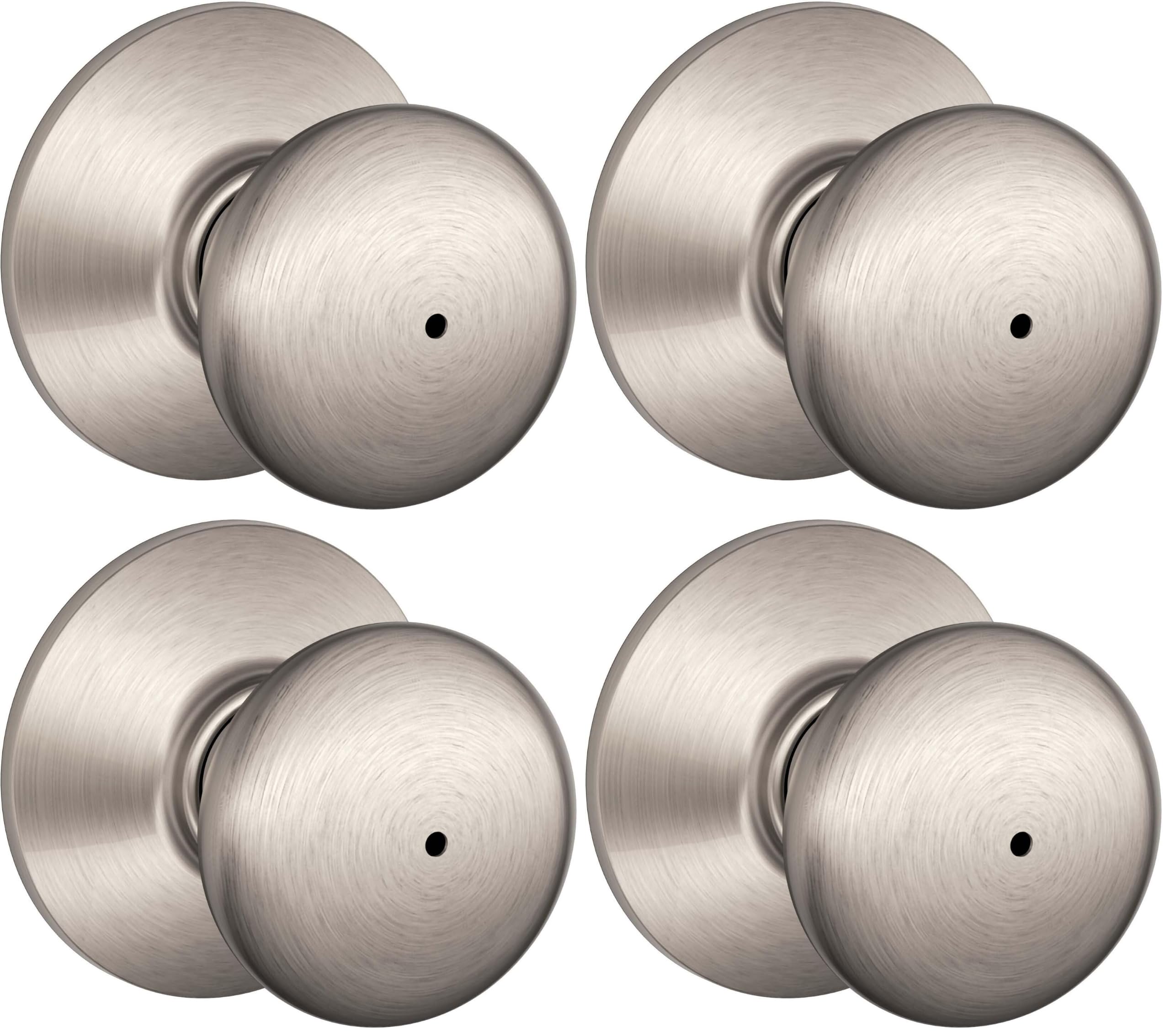 Schlage Plymouth Matte Black Door Knob - Passage Lock -25