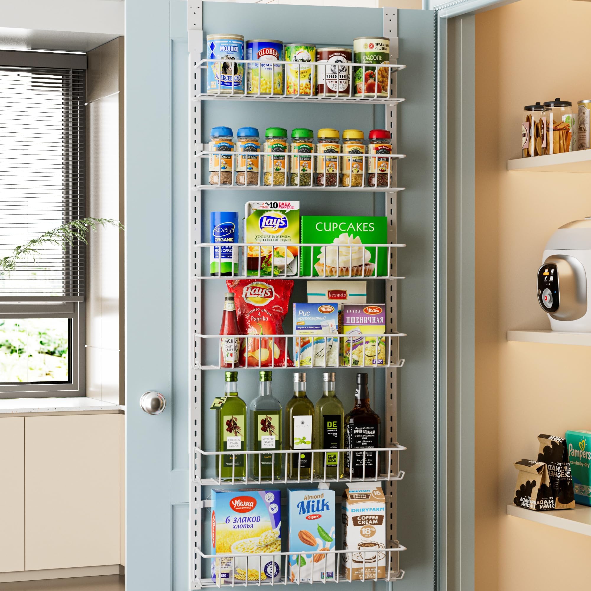 GONAT 6Tier Pantry Organizers and Storage Rack, Over the