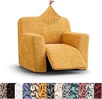 Vista 34 de PAULATO BY GA.I.CO. Funda para sillón reclinable, funda para silla reclinable, funda de tela de poliéster suave, protector de muebles elástico