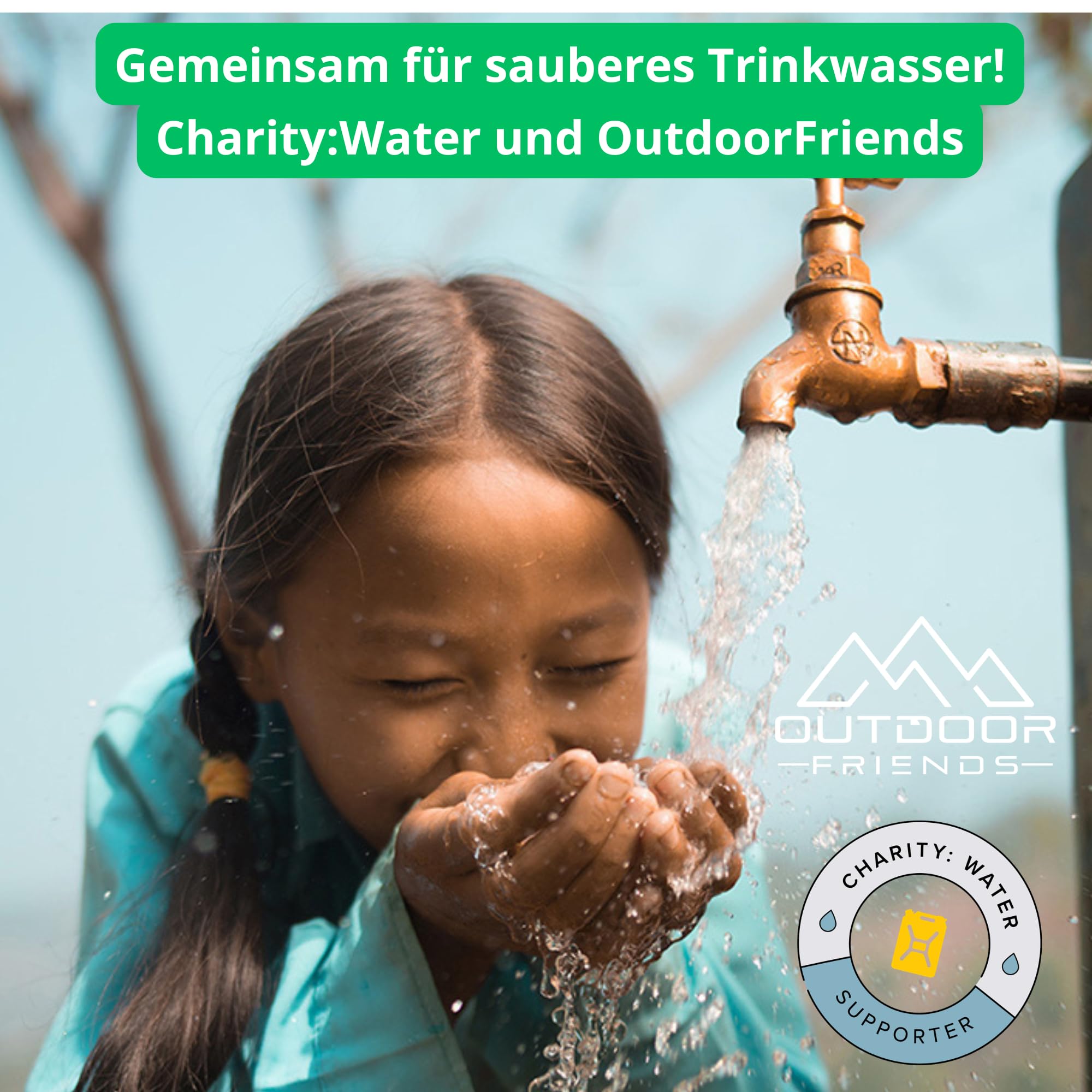 OutdoorFriends - Wasserfilter Outdoor Survival - Wasserfilter Flasche - Trinkflasche mit Filter - Wasseraufbereiter Trinkwasser [EasyPress] 0,01 µm 2000L Filterkapazität entfernt 99,9% Bakterien