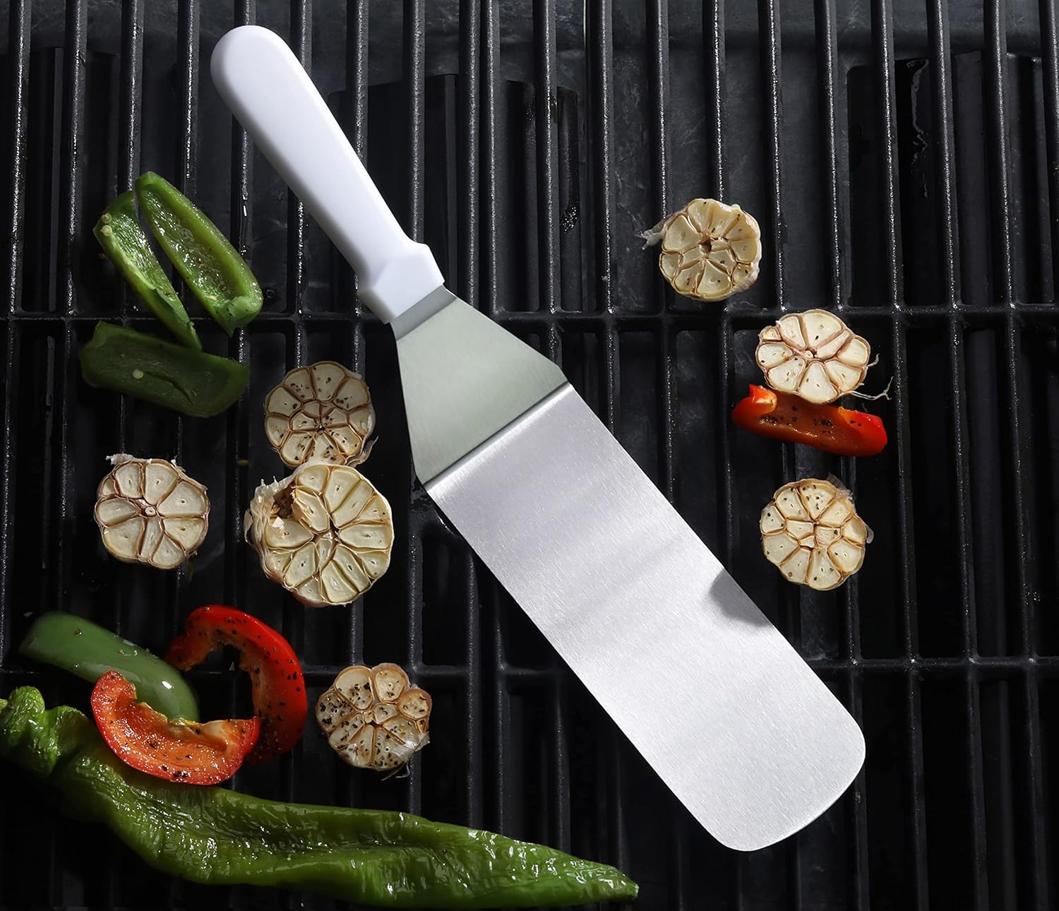 New Star Foodservice 36213 Plastic Handle Flexible Grill Turner/Spatula, 14.5-Inch, White : Patio, Lawn & Garden