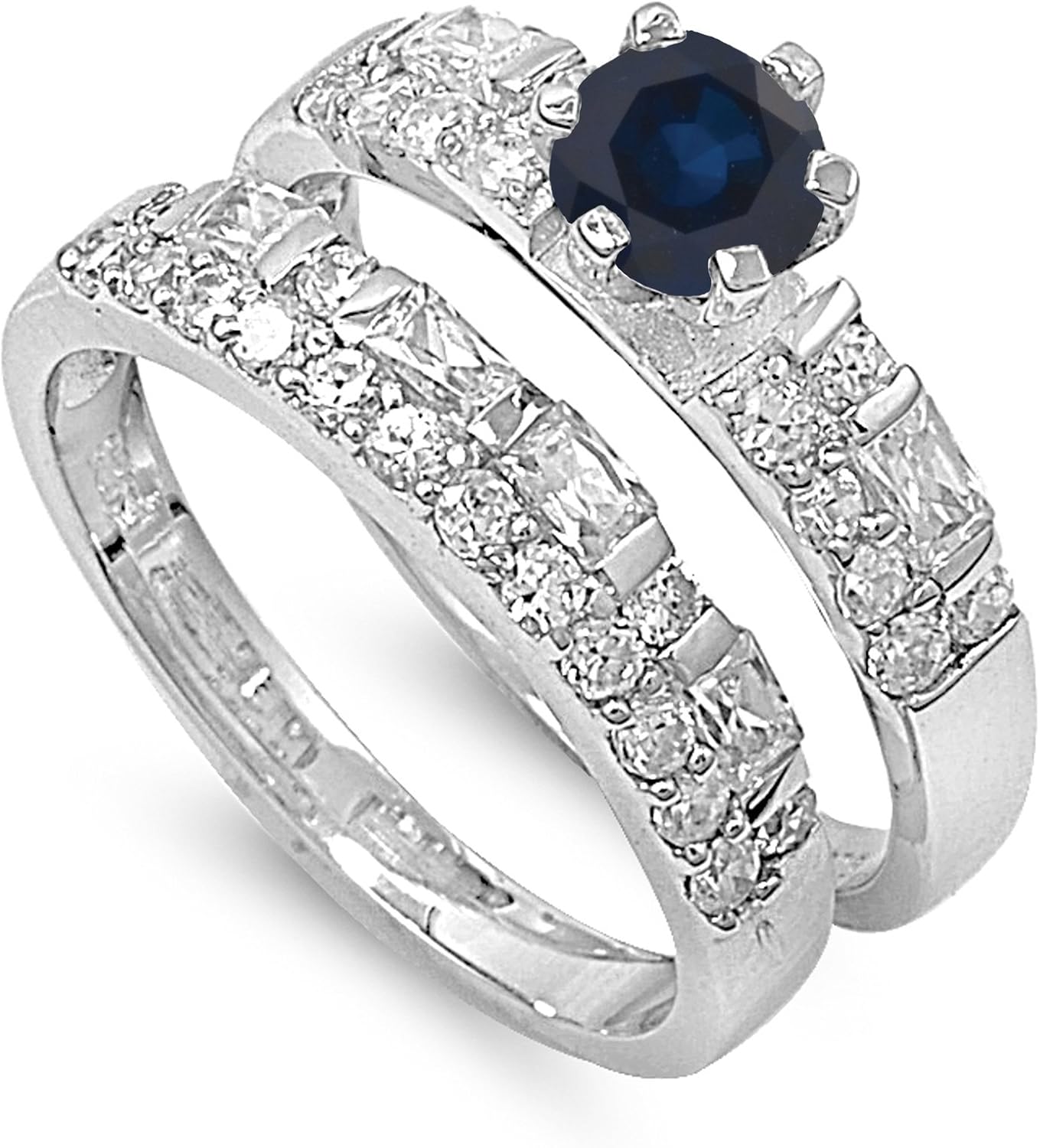 CHOOSE YOUR COLOR Sterling Silver Round Ring