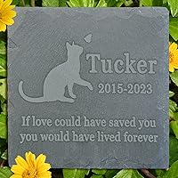 Vista 14 de Regalo de piedra conmemorativa para mascotas, lápida conmemorativa de jardín, marcador de tumba de Gecko, lápida de condolencia, regalo