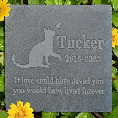 Miniatura 14 de Regalo de piedra conmemorativa para mascotas, lápida conmemorativa de jardín, marcador de tumba de Gecko, lápida de condolencia, regalo