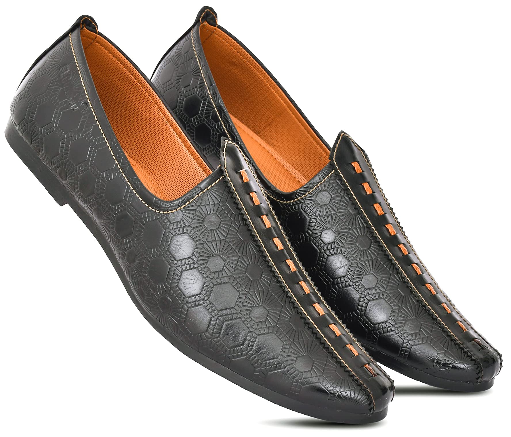 Ethnic Designer Juttis Mojaris Nagra Shoes for Men-picture-46