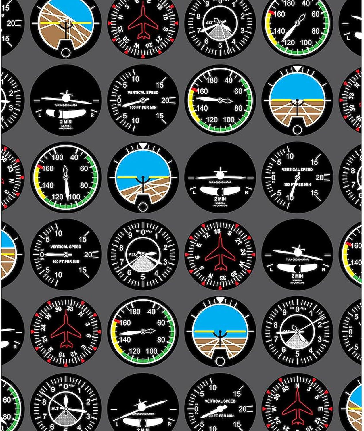 CafePress Flight Instruments Throw Blanket Super Soft Fleece Plush Throw Blanket, 60"x50"