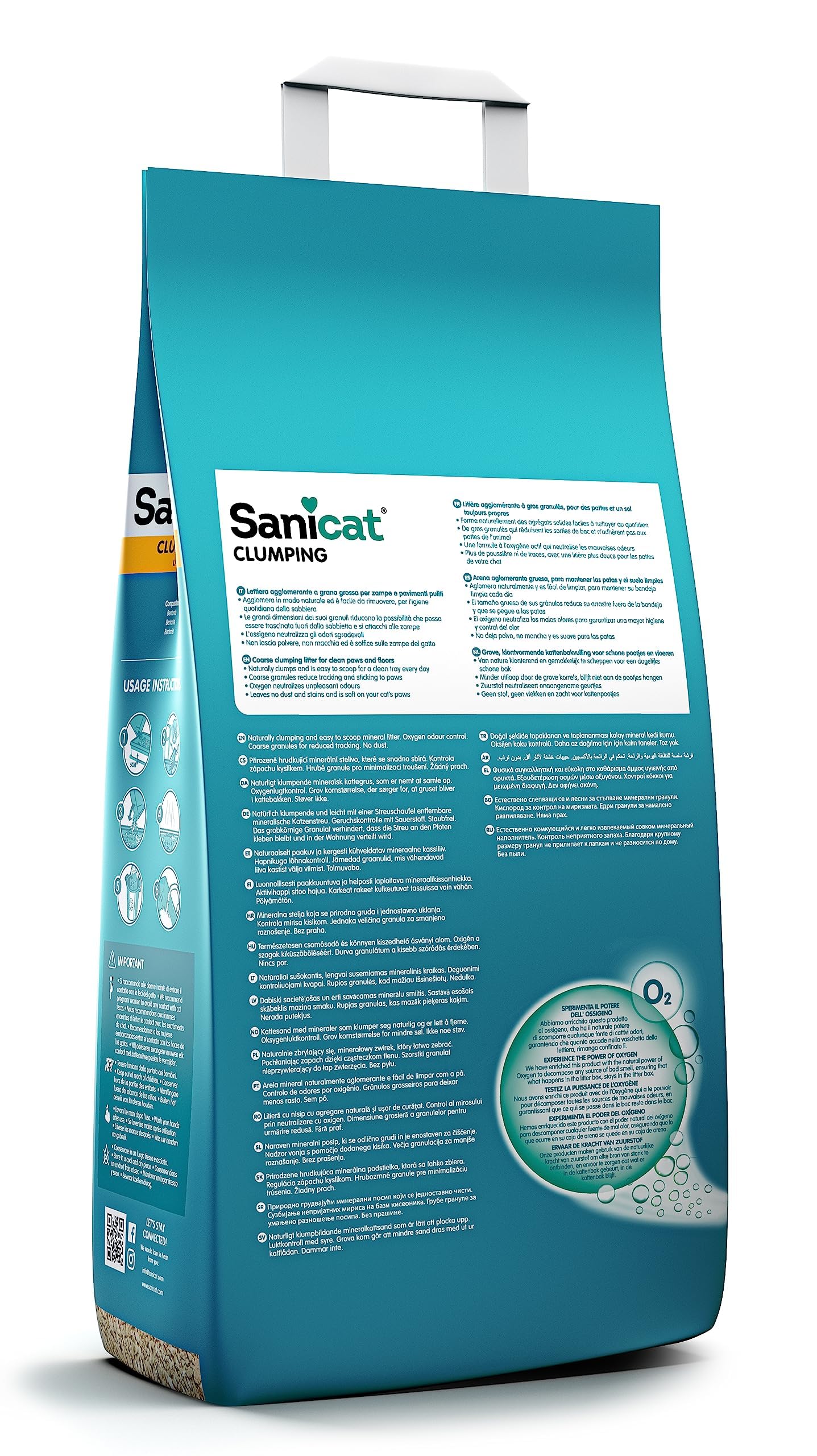 Sanicat Arena para Gatos Aglomerante Sin perfume 10 L Control de Olor