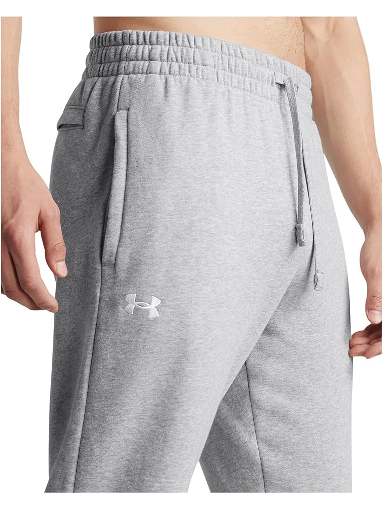 White Under Armour Rival Fleece Joggers