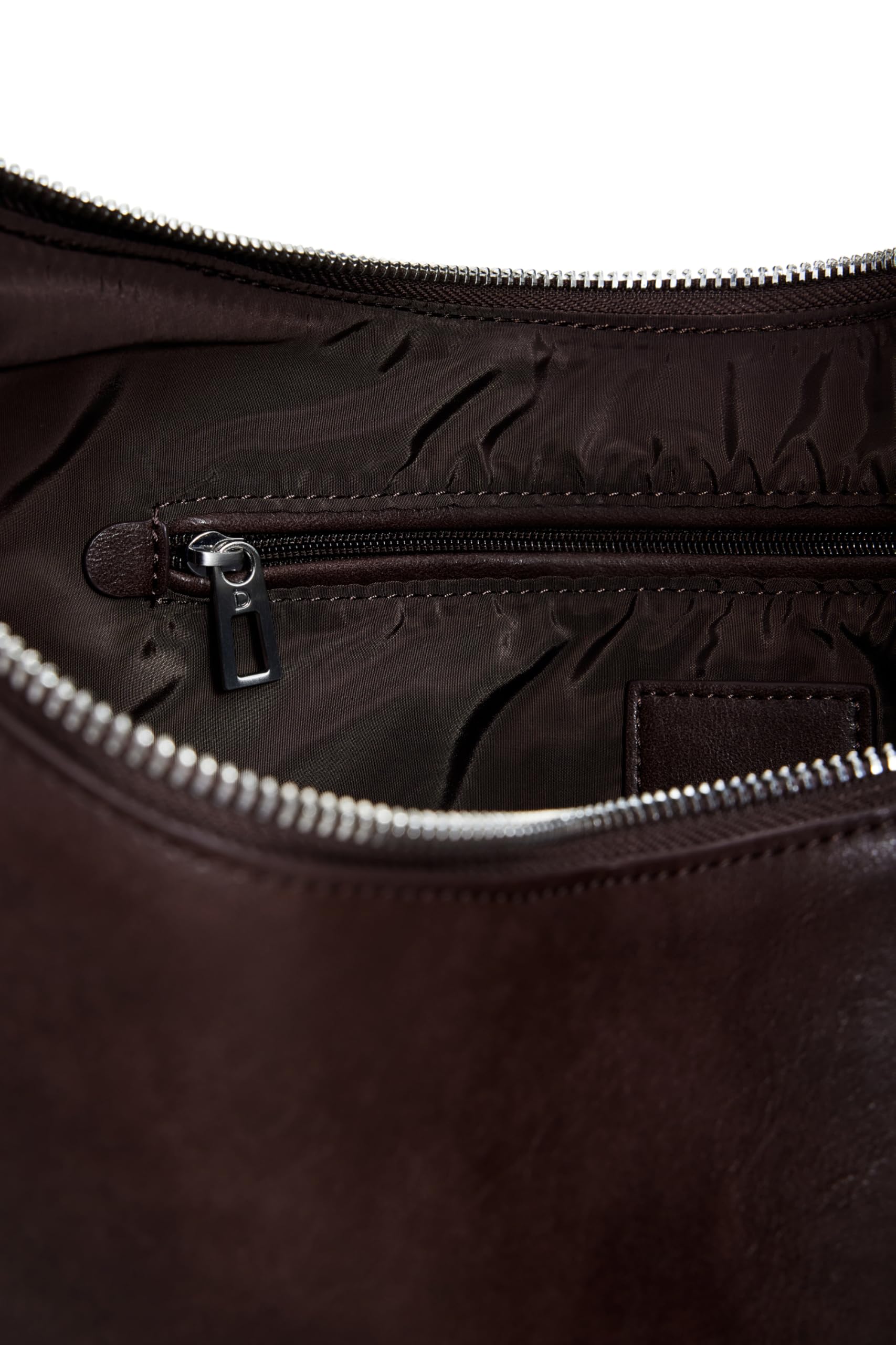 Desigual bolso bandolera bolso de hombro Zante Half Logo Crossbody Bag Chocolate marrón oscuro
