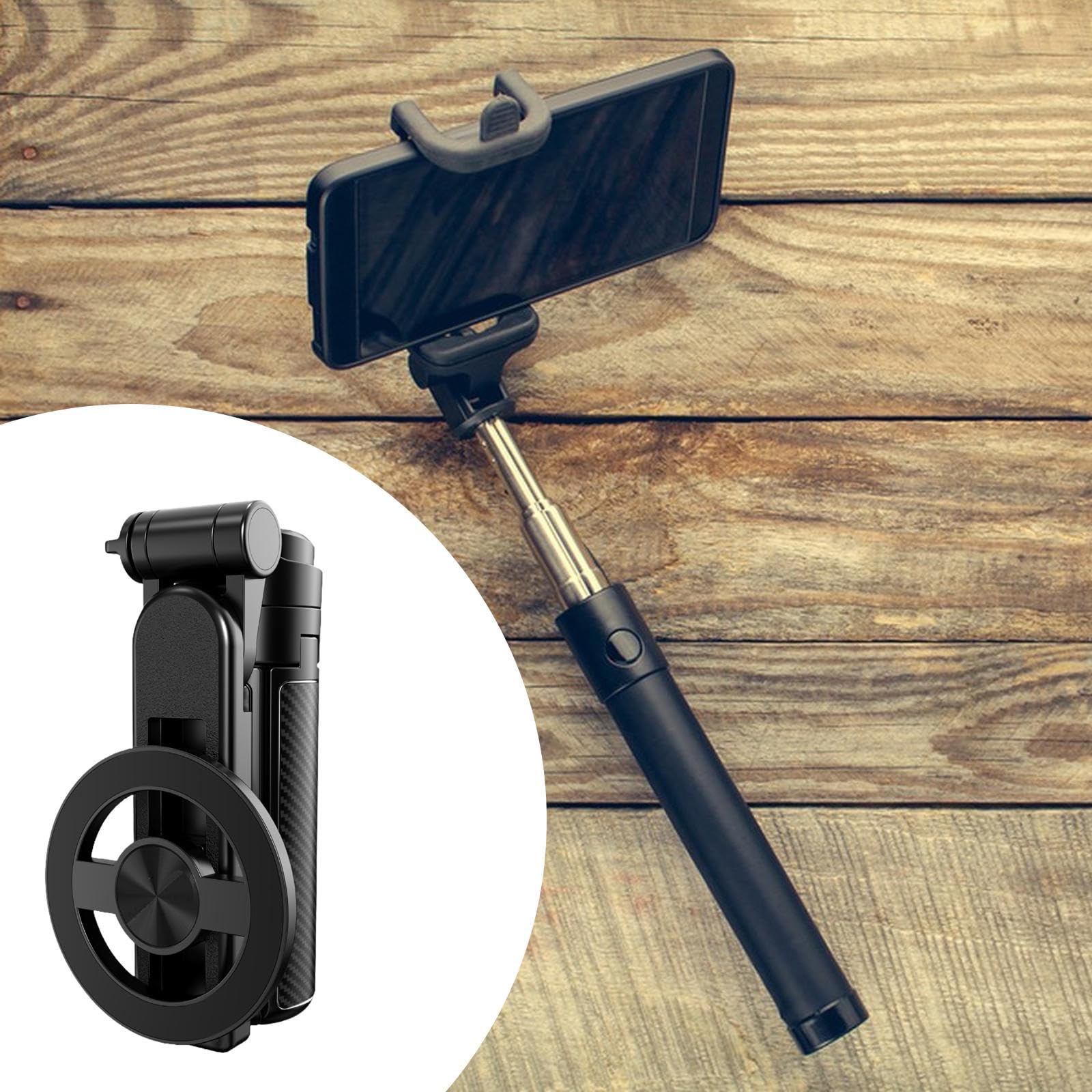 Supporto Universale per Telefono Cellulare, treppiede da Viaggio con Asta per Selfie, Girevole e Flessibile, Versatile per Vlog, scattare Foto in