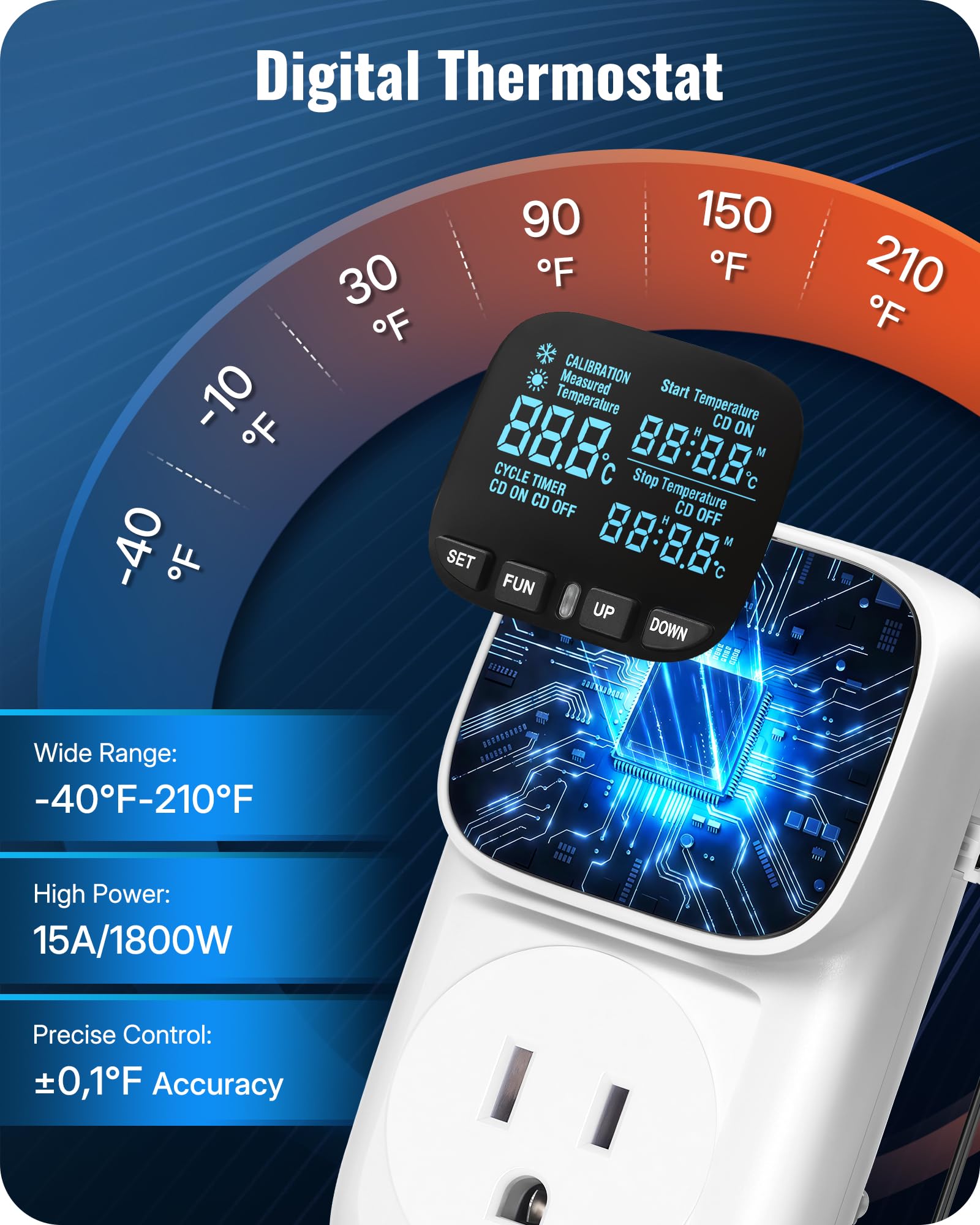 Controlador digital de temperatura W01TC06