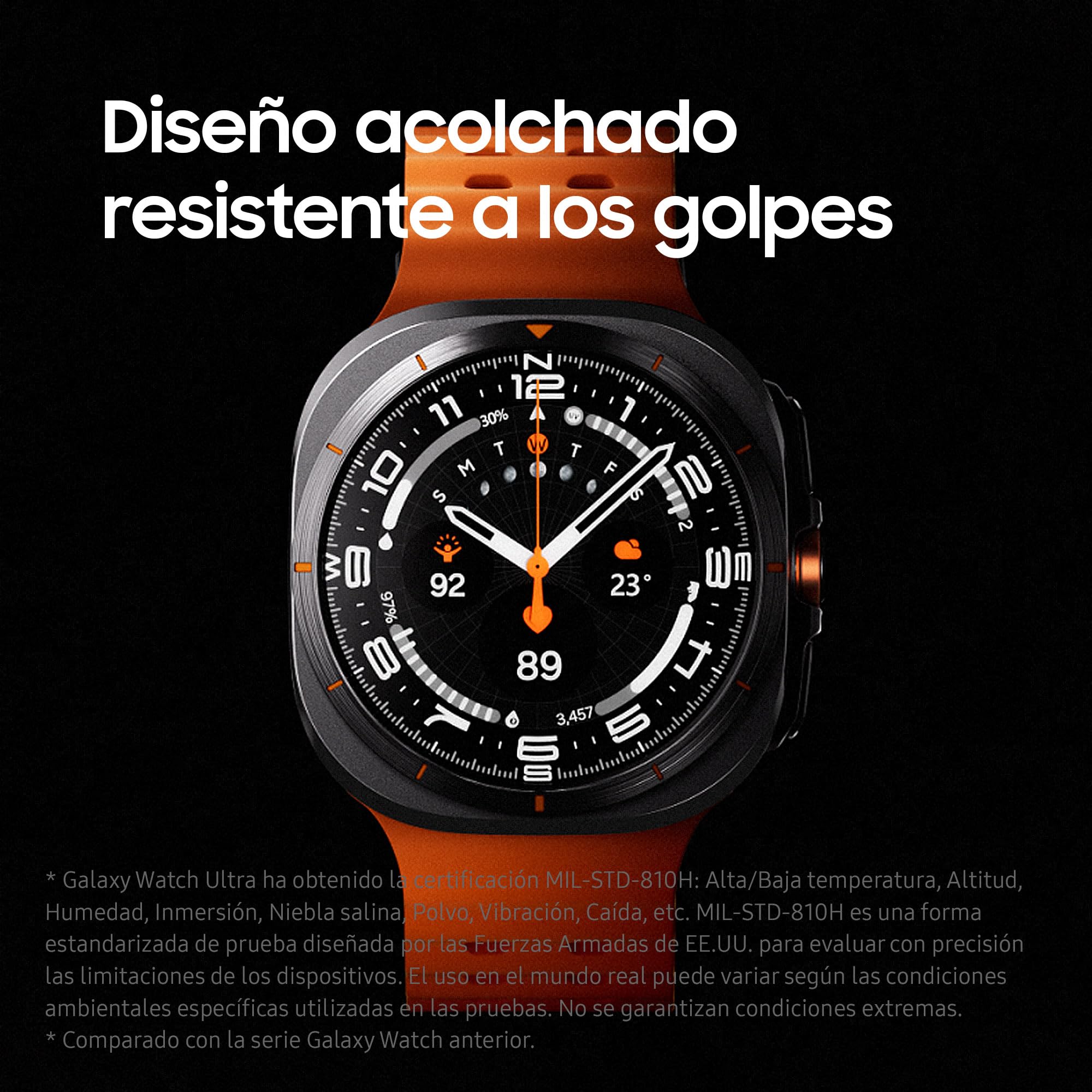 Samsung Galaxy Watch Ultra LTE 47mm + Cargador - Smartwatch, Control de Salud, Seguimiento Deportivo, naranja (Versión Española)
