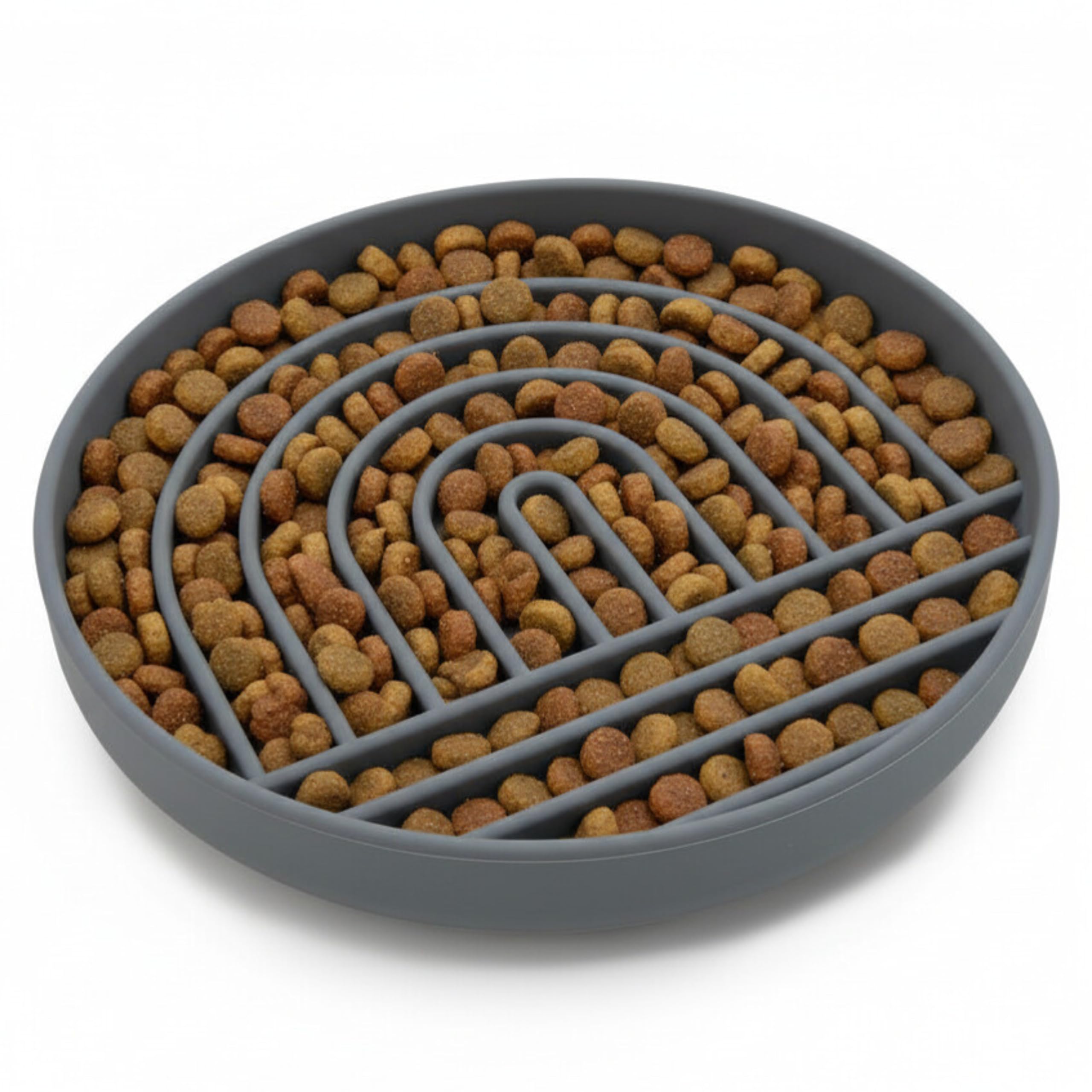 Slow Feeder Dog Food Bowl, Large - Rainbow Dog Feeder Bowls for Large Breeds, Stop Swallowing, Take It Easy with This Aesthetic Silicone Bowl for Dogs