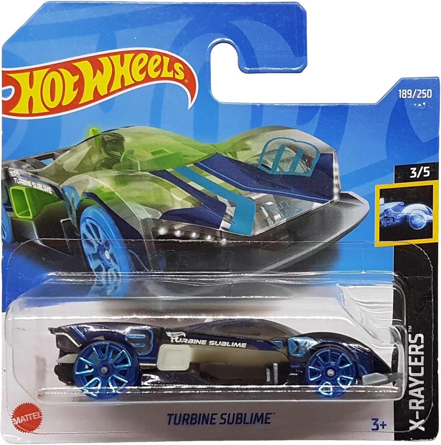 Hot Wheels - Turbine Sublime - X-Raycers 3/5 - HCT30 - Short Card - Mattel 2022-1:64
