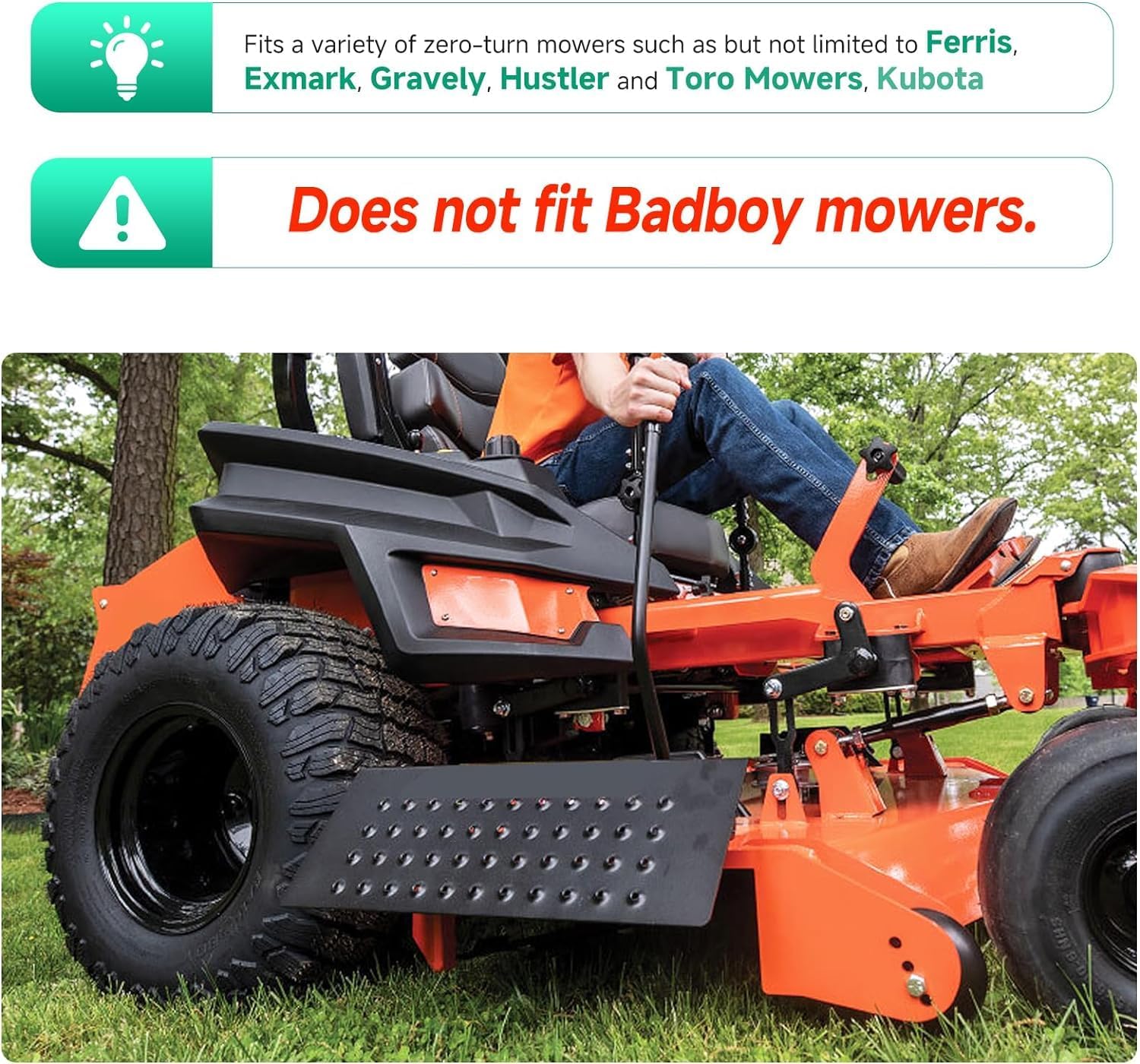 Mower Chute Blocker Fit for Ferris, Exmark, Gravely, Hustler and Toro Mowers, Kubota, Grass Flap Chute Blocker OE ACS6000ULS, 088-6003-00 for Most ZT Mowers