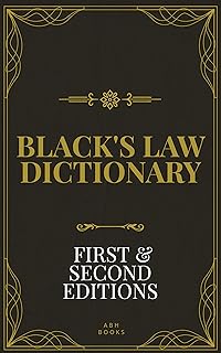 Black's Law Dictionary Kindle Edition - First (1st) and Second (2nd) Editions - 1891 & 1910 - Complete eBooks With Quick Lookup