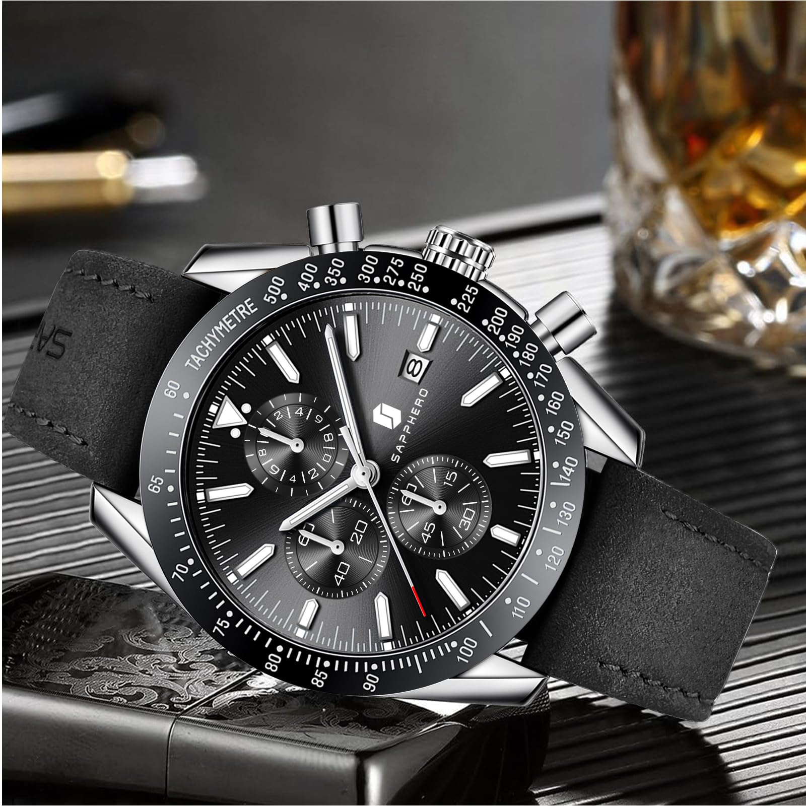 BENYAR Relojes Hombre Analógico Cronografo Impermeable Luminoso Fecha Reloj Pulsera Hombre Negocios Casual Relojes Elegante Regalo para Hombre