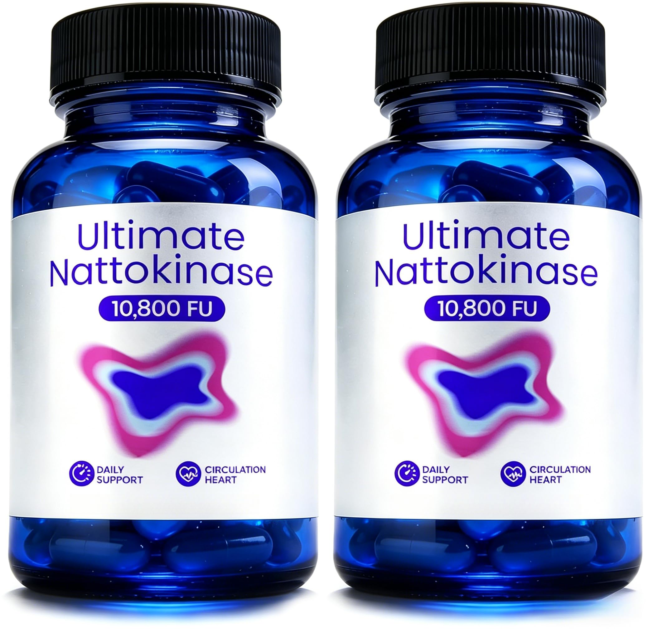 Nattokinase enzyme de soja fermenté sans odeur vegan 2 pièces