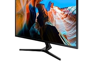 SAMSUNG 32" UJ59 Series 4K UHD (3840x2160) Computer Monitor,VA Panel, HDMI, Display Port, Eye Saver/Flicker Free Mode, FreeSync, LU32J590UQNXZA, Black