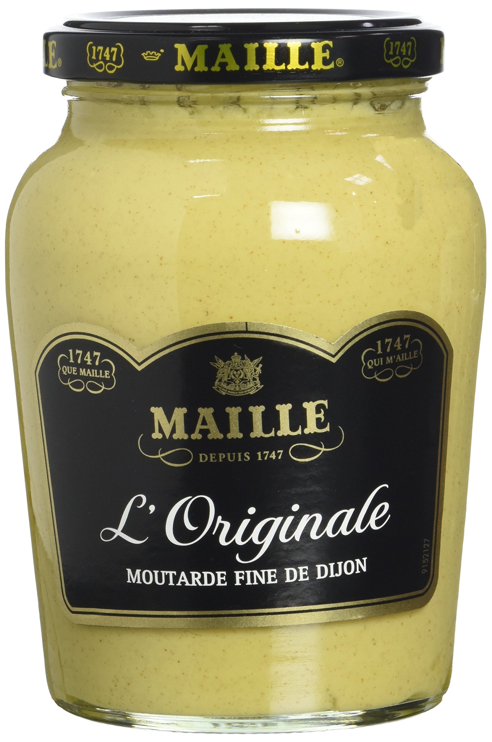 MAILLE Moutarde Fine de Dijon l'Originale Bocal 380 g - Lot de 4