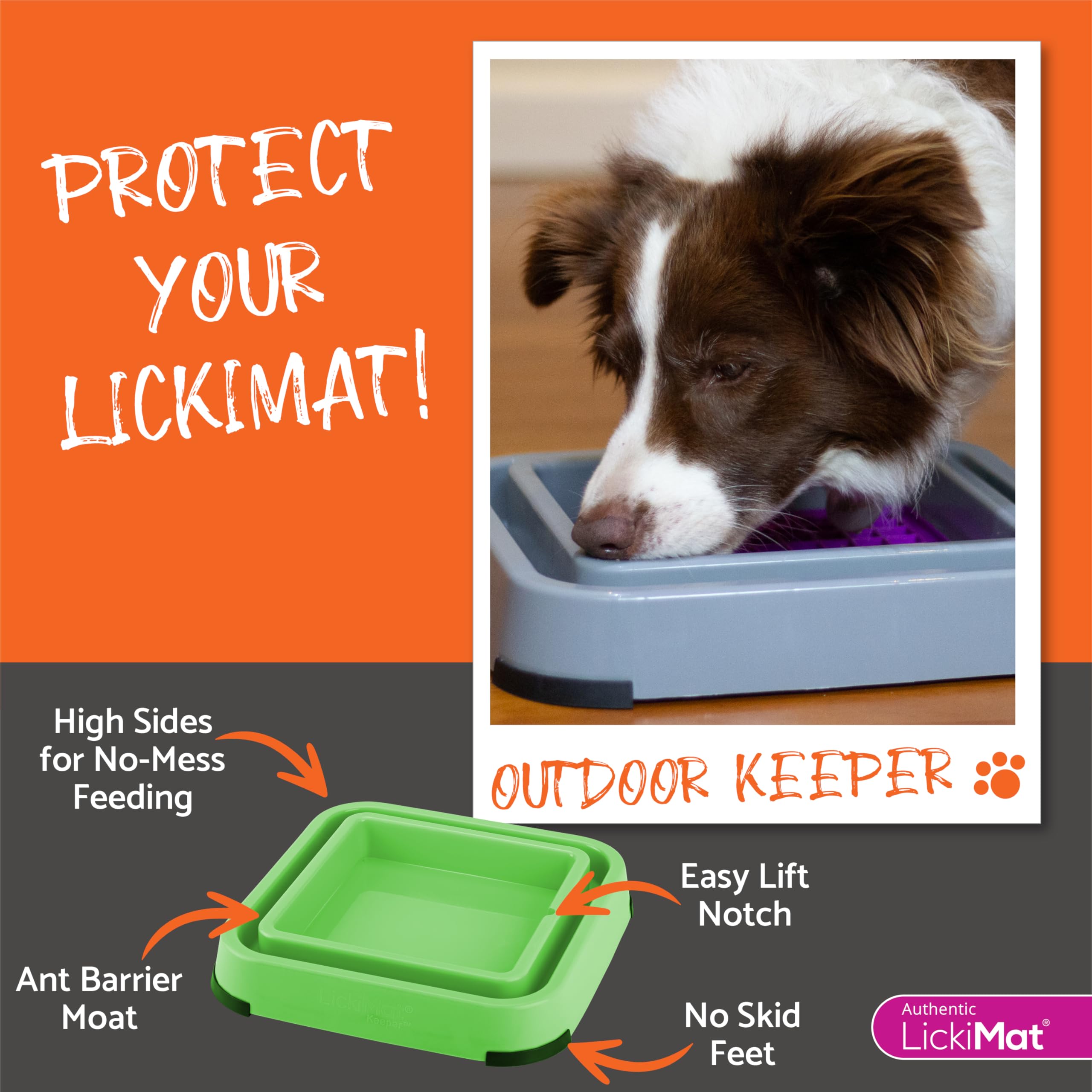 LickiMat Outdoor Keeper Non Slip Lick Mat Holder for Dogs & Cats, Prevents Spills & Mess - Image 4