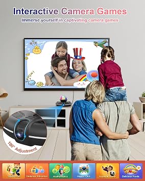 2 Player Flannel Dance Mat for TV, Family Game, Gift for All Ages | Soft Flannel Surface, Home Entertainment, Plug & Play, 150+ Songs, Motion-Sensing Camera Games, Xmas Gifts for Kids Adults