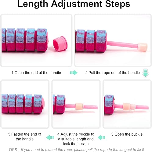 Miniatura 5 de Cuerda de saltar, cuerda de saltar sin cuerda con peso para fitness, sin enredos, de velocidad rápida, cuerda de saltar inalámbrica, entrenamiento