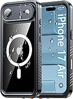 Vista 13 de Oterkin Funda impermeable para iPhone 16, funda de cuerpo completo 360° resistente 16 con protector de pantalla HD integrado y protector de cámara