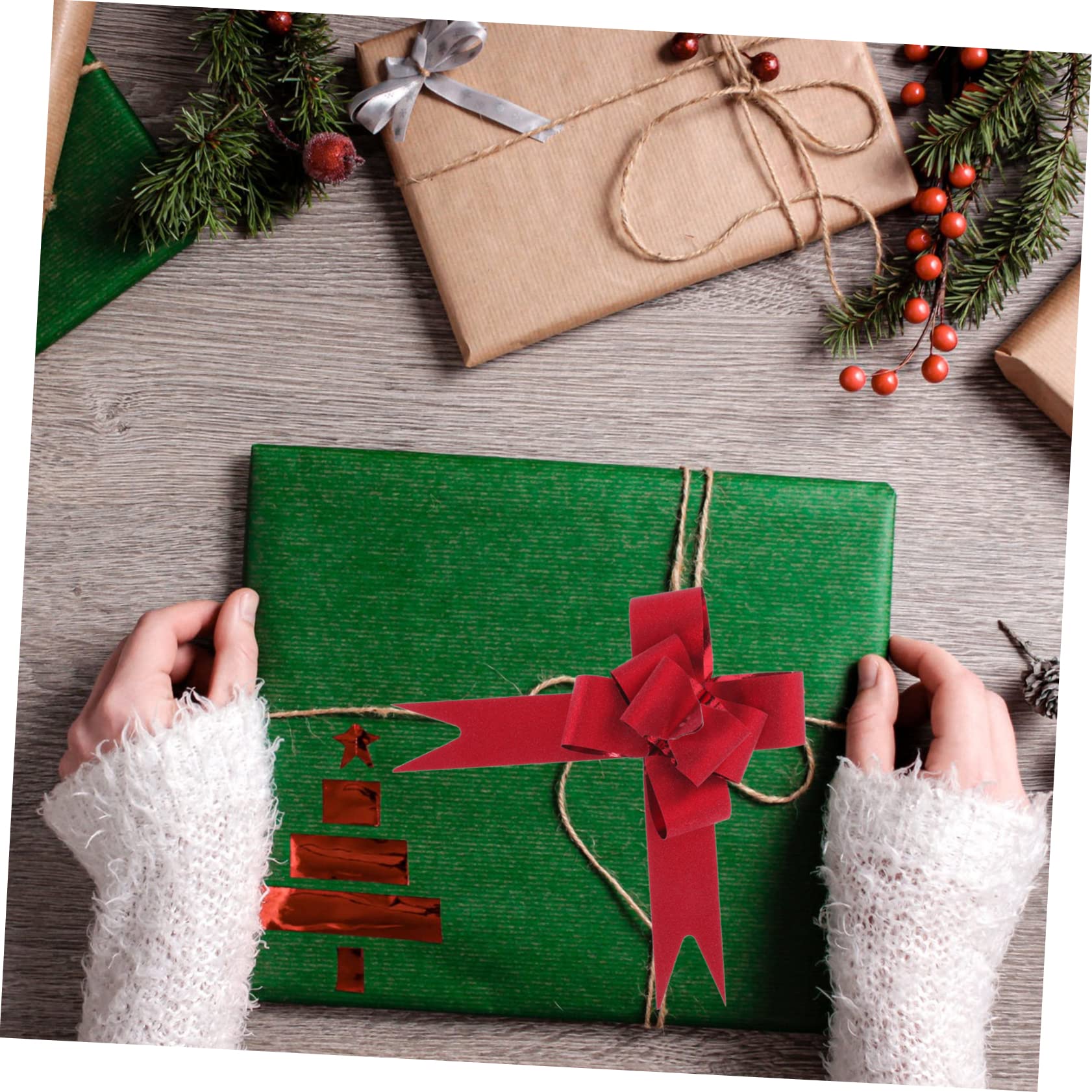Vaguelly De Para Decoración De Fiestas Bows De Satén para Adornos Navideños Y Bodas 50 Piezas X 8