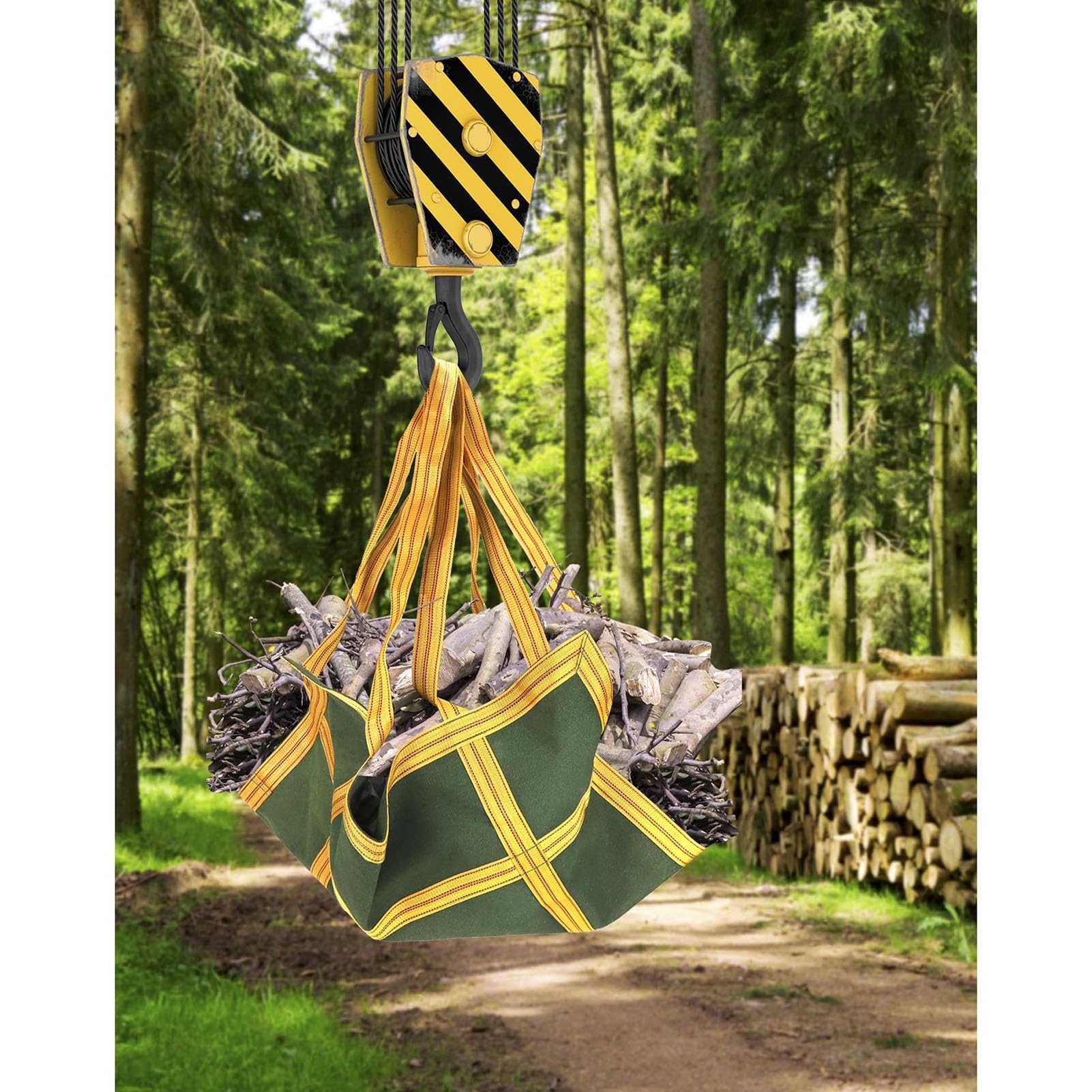 siatka ładunkowa, Ładowność 2645 funtów do celów budowlanych i logistycznych(150x150cm)