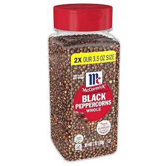 McCormick Whole Black Peppercorns, 7 oz