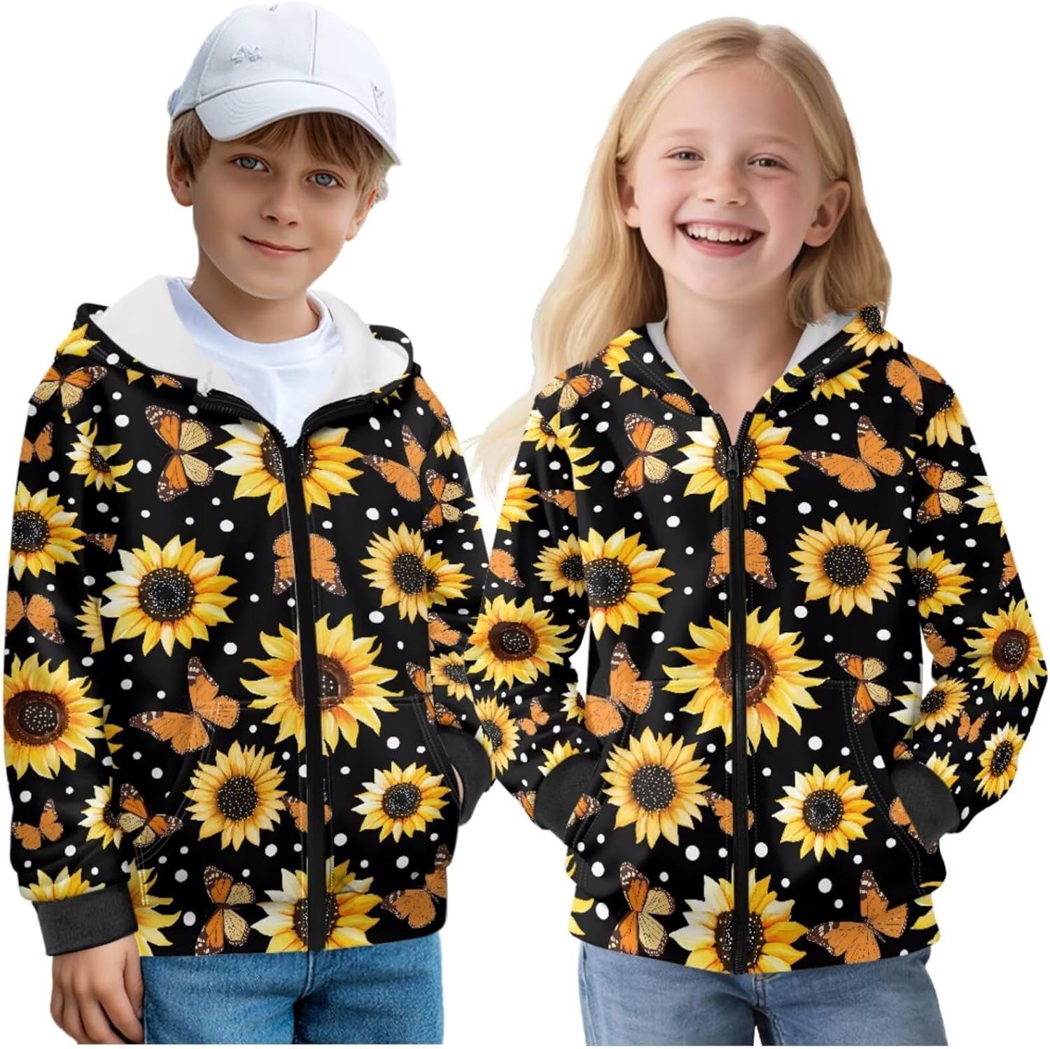 Pensura Full Zip Hoodie Hooded Sweatshirt Fluffy Long Sleeve Athletic Jackets with Pockets