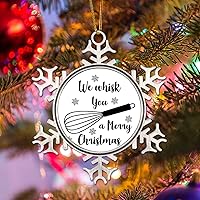 Vista 43 de Happy New Year Ornament for Christmas Tree Decor Merry Christmas Y'all Christmas Metal Snowflake Ornament Xmas Tree Decor Funny Christmas Quotes
