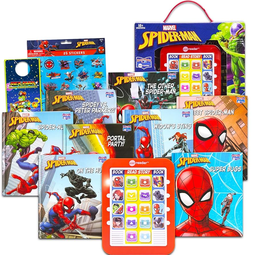 マーベル MARVEL 書籍セット Amazon.co.jp: Marvel Spiderman Me Reader 電子リーダー 8冊