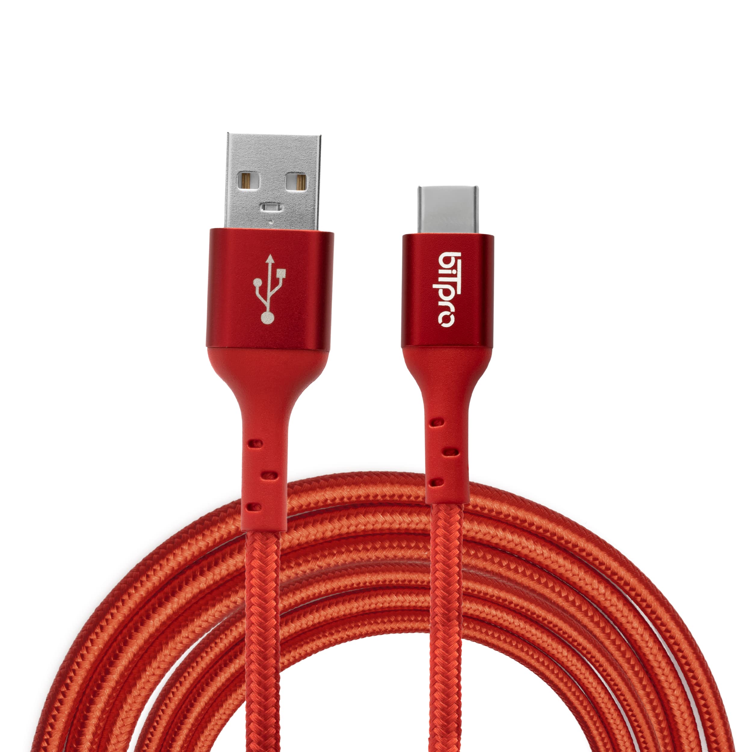 Bitpro USB To Type-C Nylon Braided Cable, 3A Fast Charging & 480 Mbps Data Transfer, For Mobile & Laptops (3 Feet, Red) (B0B3259DMR) Amazon Price History, Amazon Price Tracker