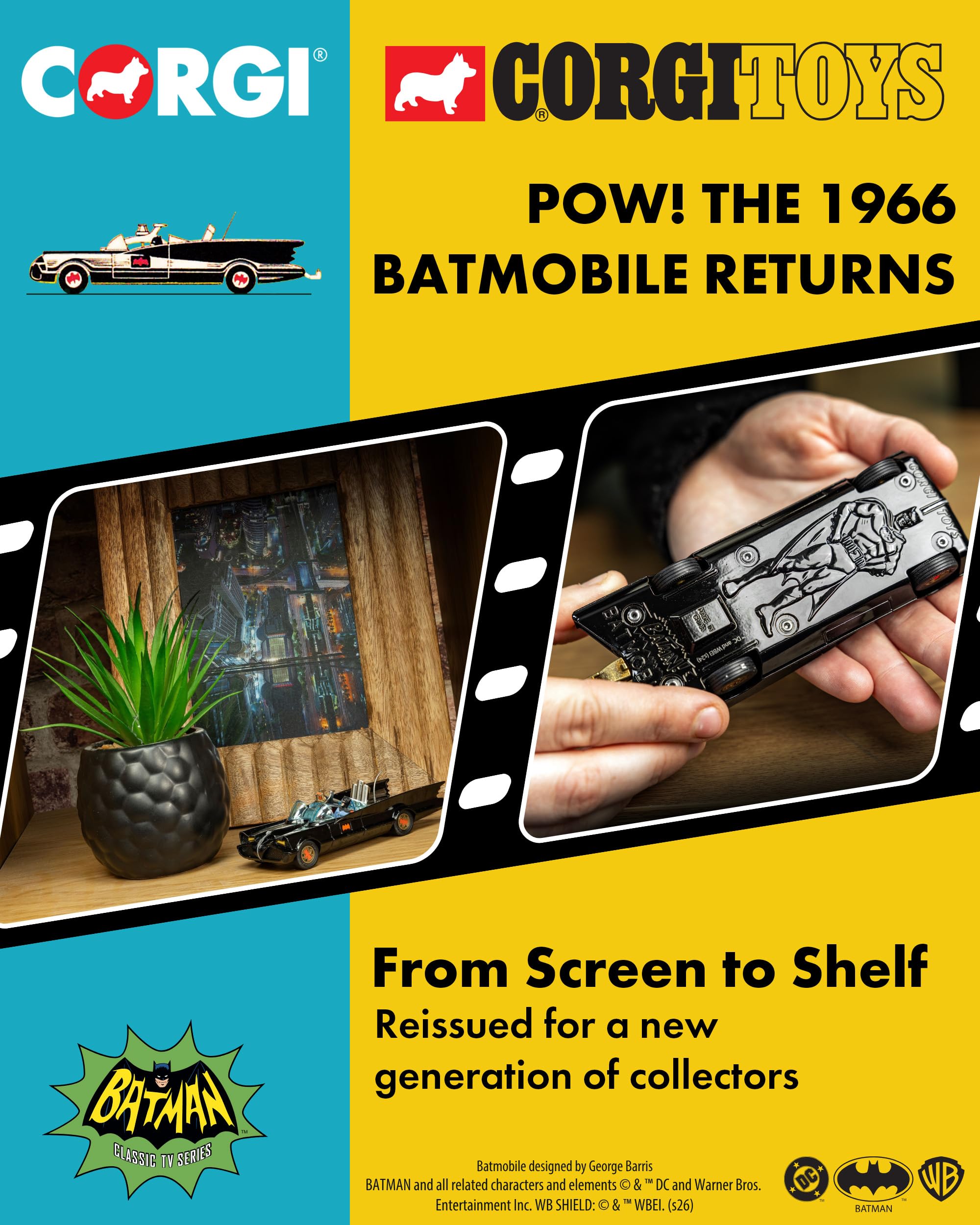 Amazon | コーギー 1/46 バットモービル バットマン ＆ロビン 1966