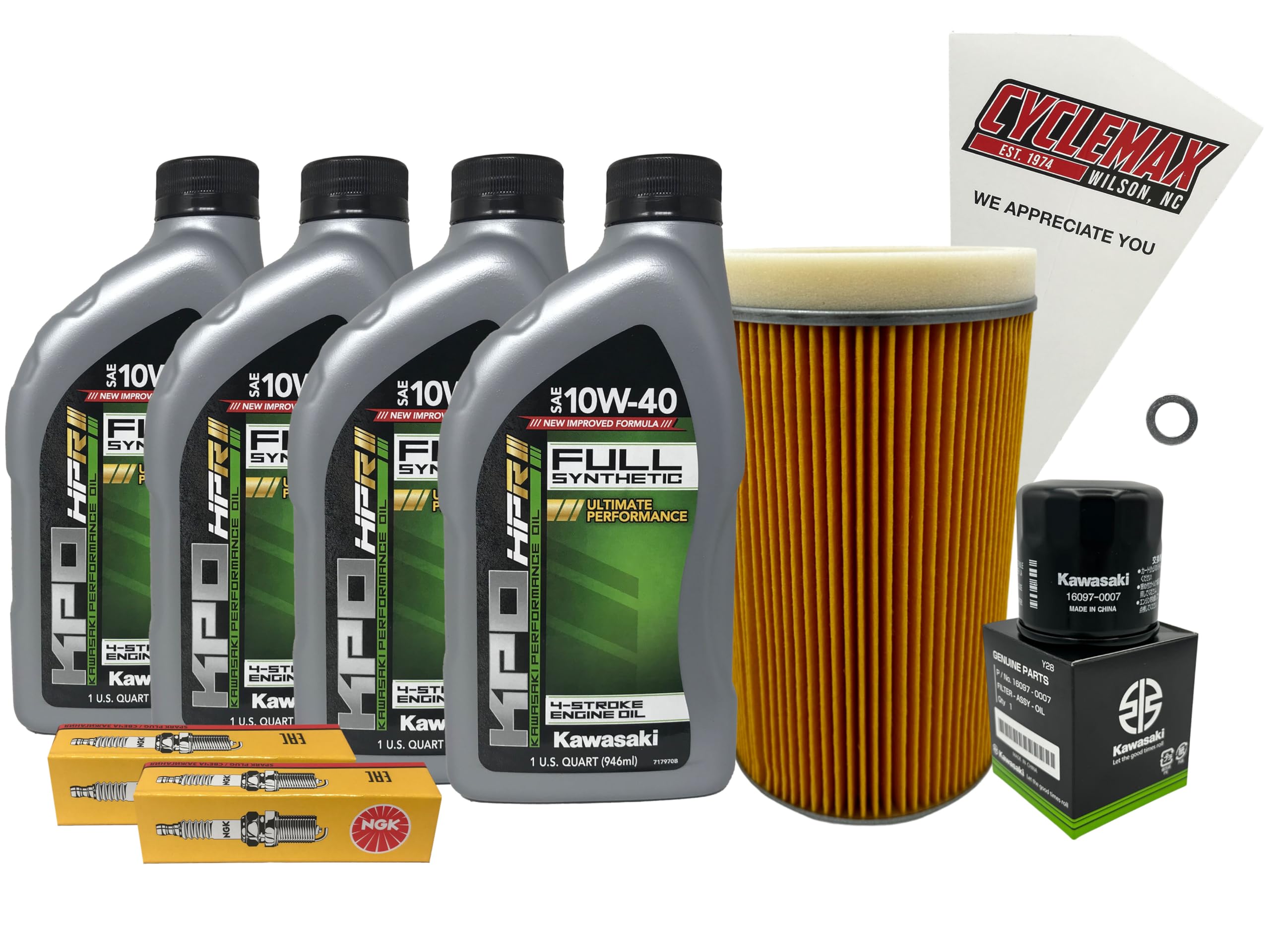 Amazon.com: Cyclemax Full-Syn KPO Tune-Up Kit compatible with 2012