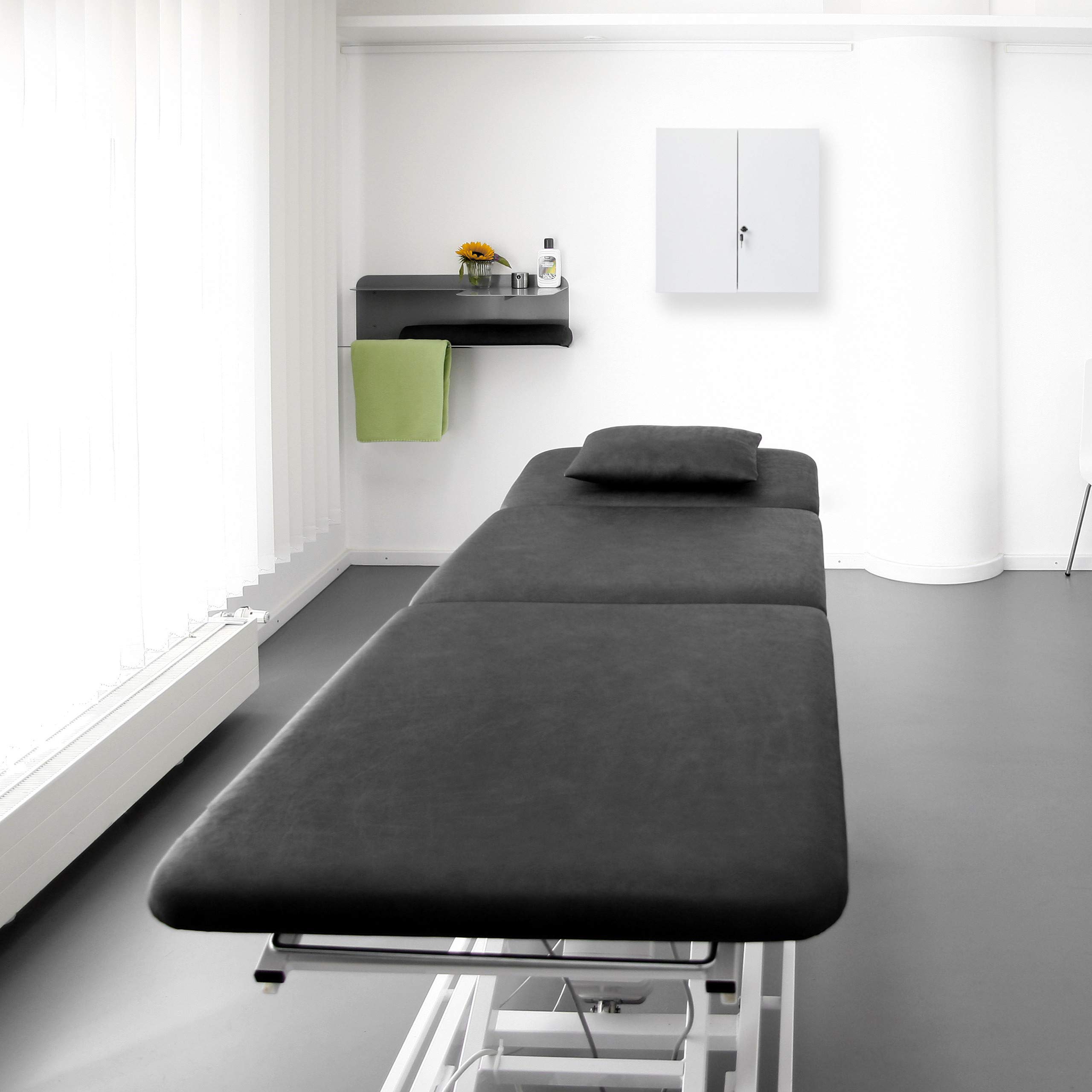 Relaxdays Armoire à Pharmacie XXL, Buffet médicaments à Deux Portes, en Acier, 11 casiers, verrouillable,53x52,5cm.Blanc