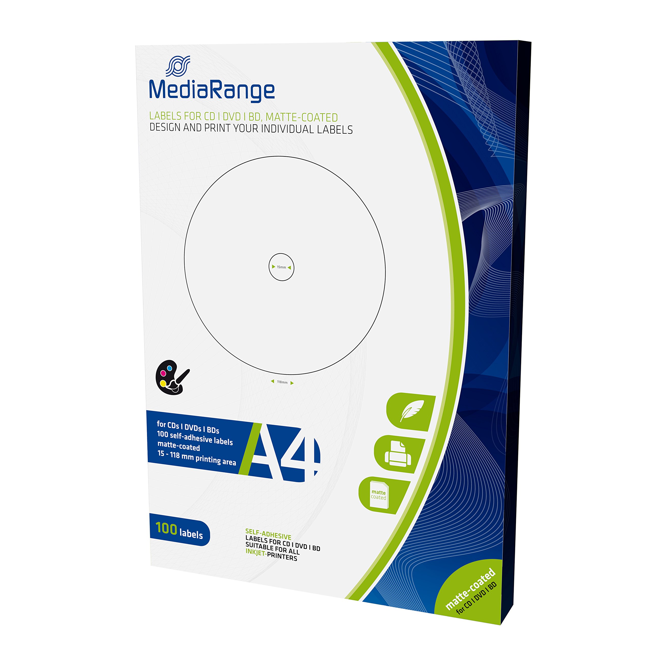 MediaRange mrink130 Labels White
