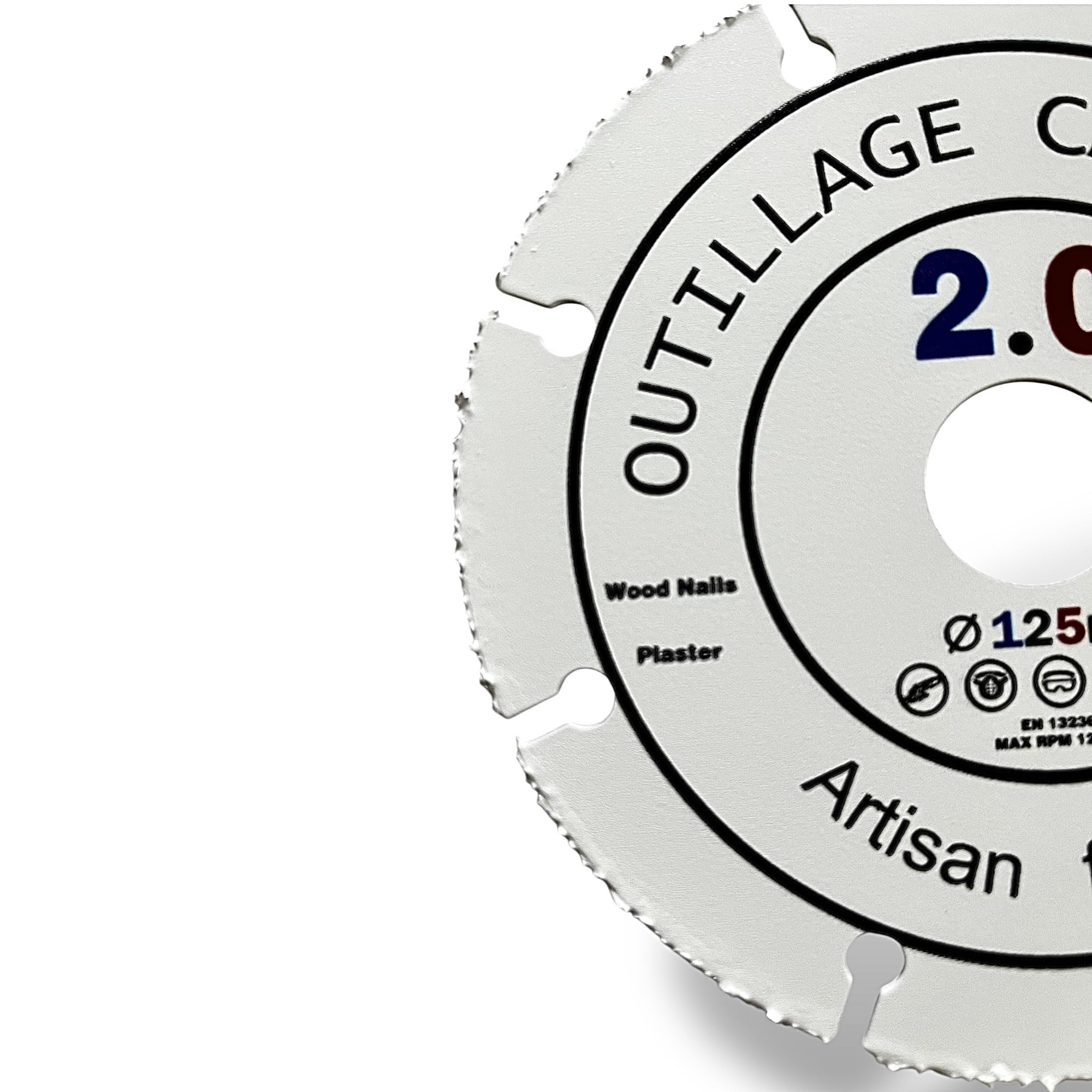 125mm Multipurpose Cutting Disc for Angle Grinder - Fast Clean Cut for Wood Plastic & PVC - 22.23mm Bore - Outillage Carreleur 2.0 - Image 2